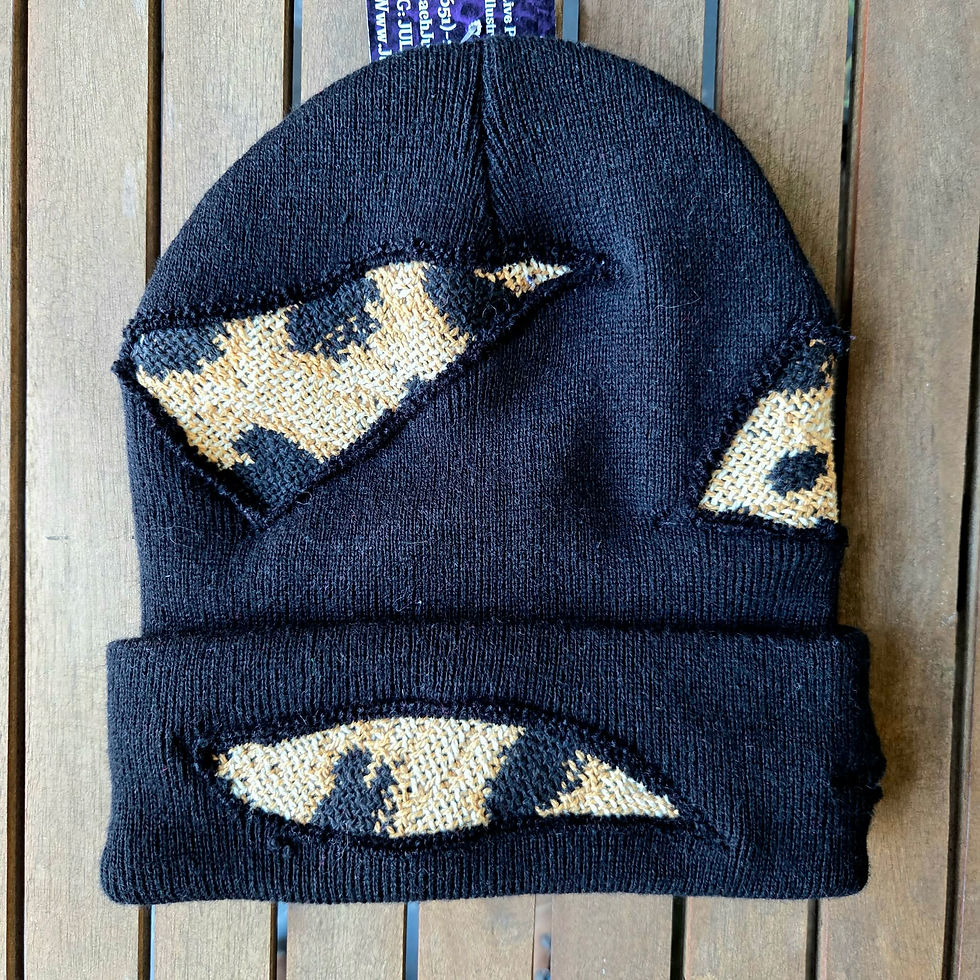 Thumbnail: Fabric Scrap Rework Beanies