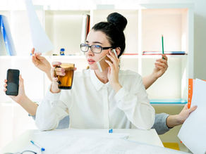 A woman doing too much