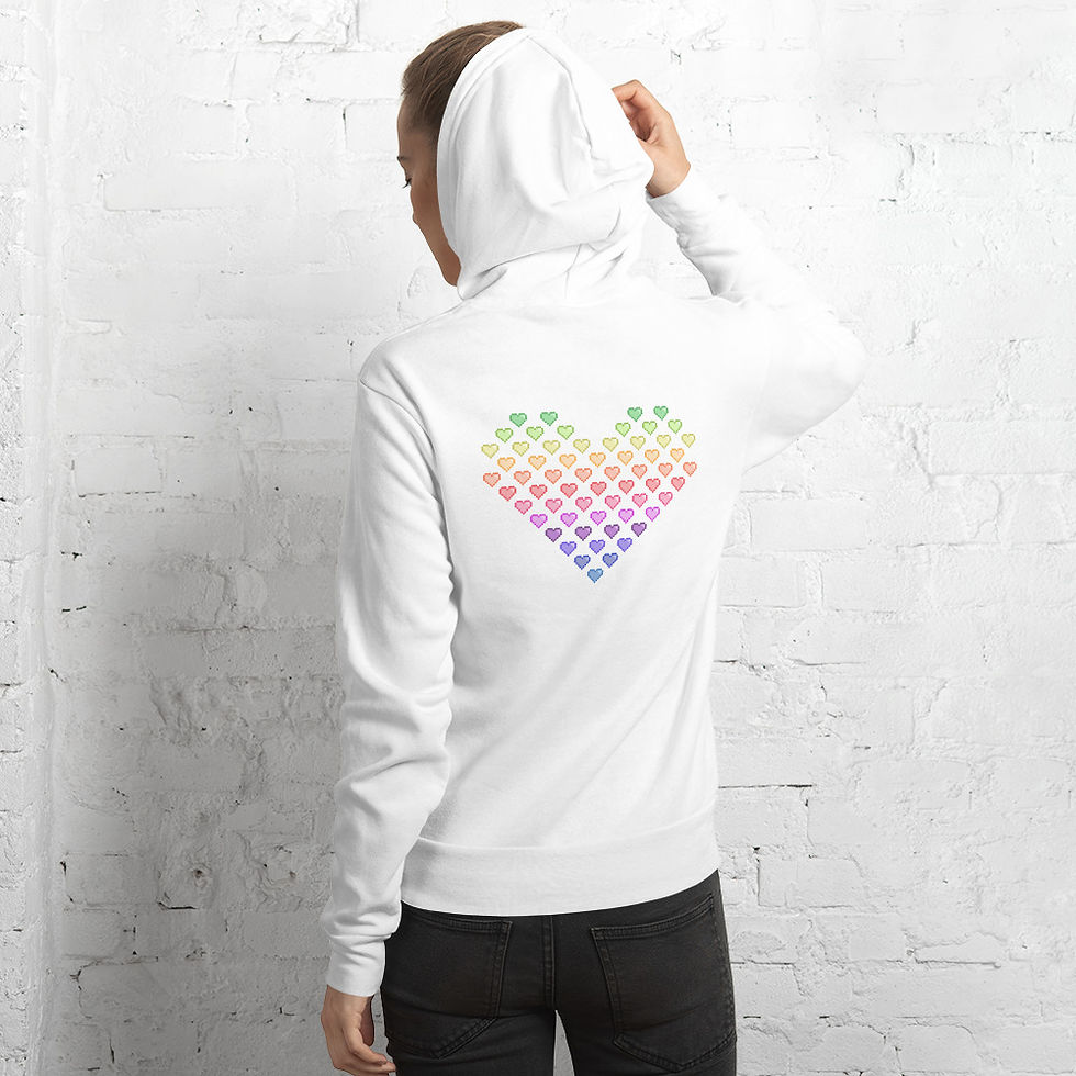 Thumbnail: Unisex Hoodie - Sunset Love Pastel