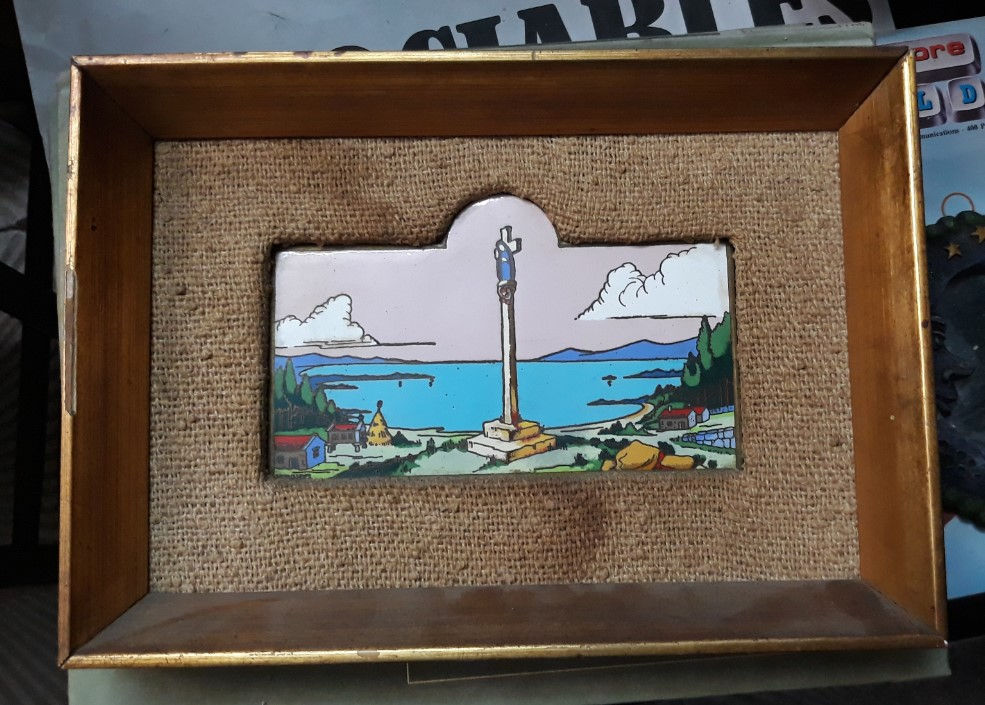 CUADRO ESMALTADO CRUCEIRO.HERNANDEZ VIGO