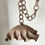 Thumbnail: Terra cotta Ceramic chain pendant light