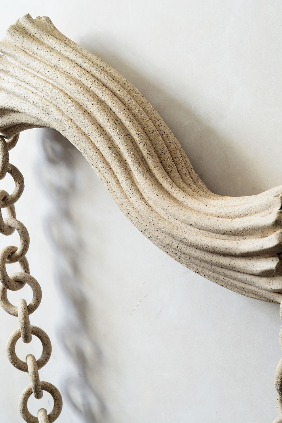 Thumbnail: " Iness " Stonewarechain wall sculpture