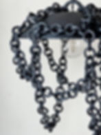 Thumbnail: Black ceramic chain chandelier