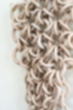 Thumbnail: "Duna"Ceramic Stoneware chain mail sculpture