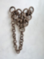 Thumbnail: "Tala" Brown Ceramic Stoneware chain mail sculpture