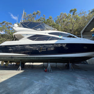 Vinyl Boat Wrap - Sunseeker Manhattan 60 in 3M Gloss Boat Blue