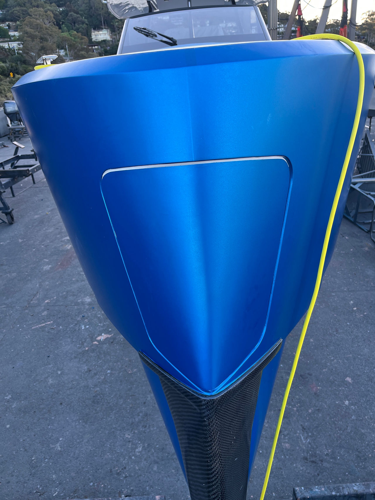 Virtue 10 vinyl wrapped in 3M Matte Blue Metallic