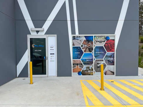 Graphics, branding and signage for a factory in Central Coast, NSW