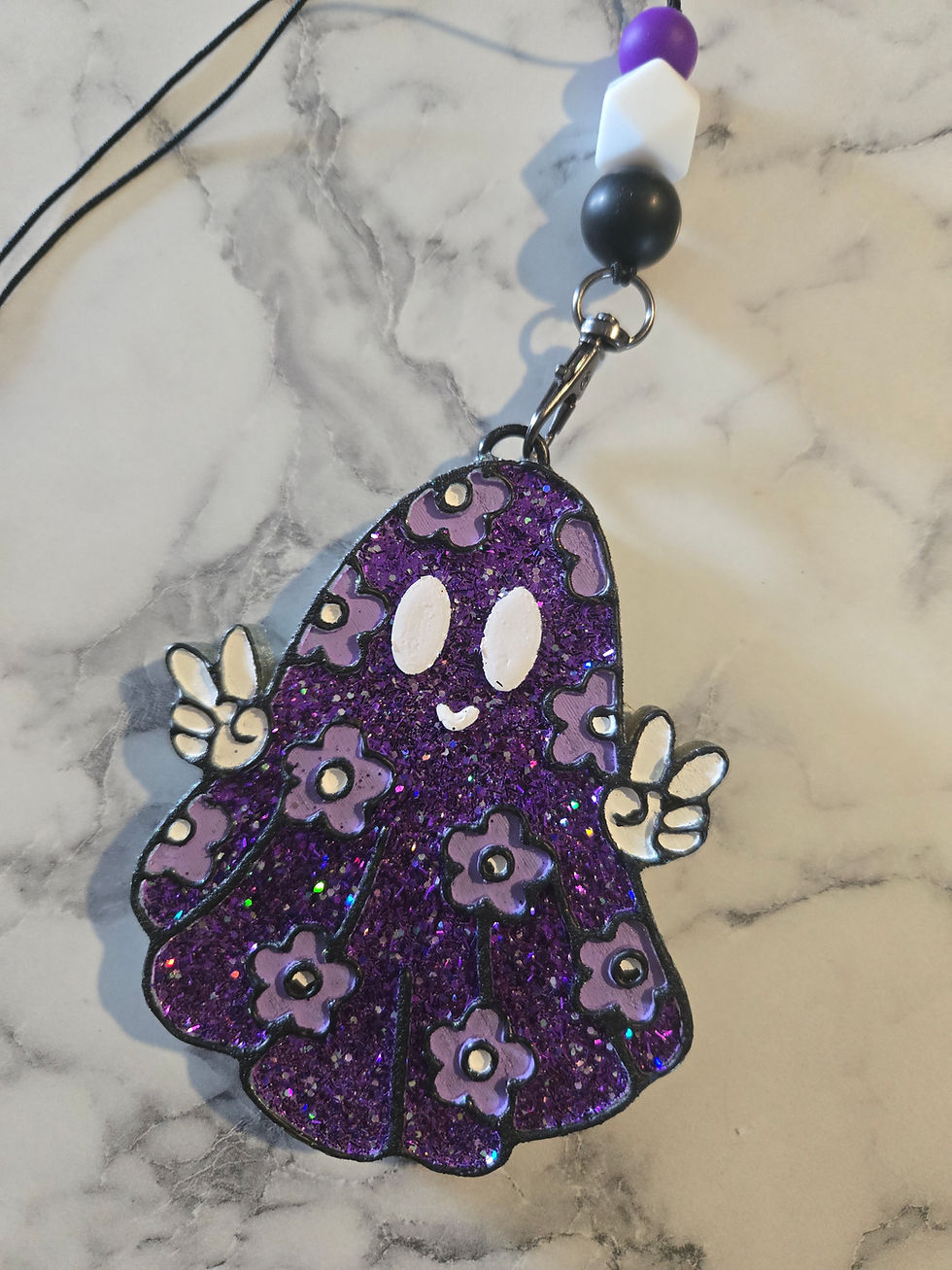 Floral Ghostie Car Freshie Blueberry Swirl Pancakes