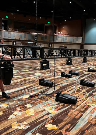 Osage Casino concert lighting installation