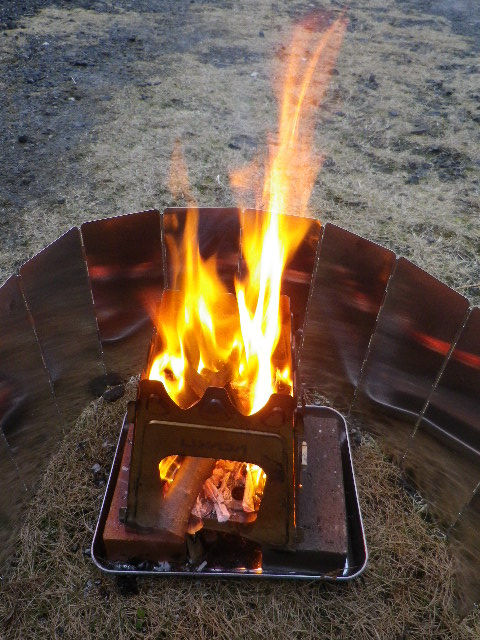 鹿児島市 谷山 清和そろばん教室　焚き火