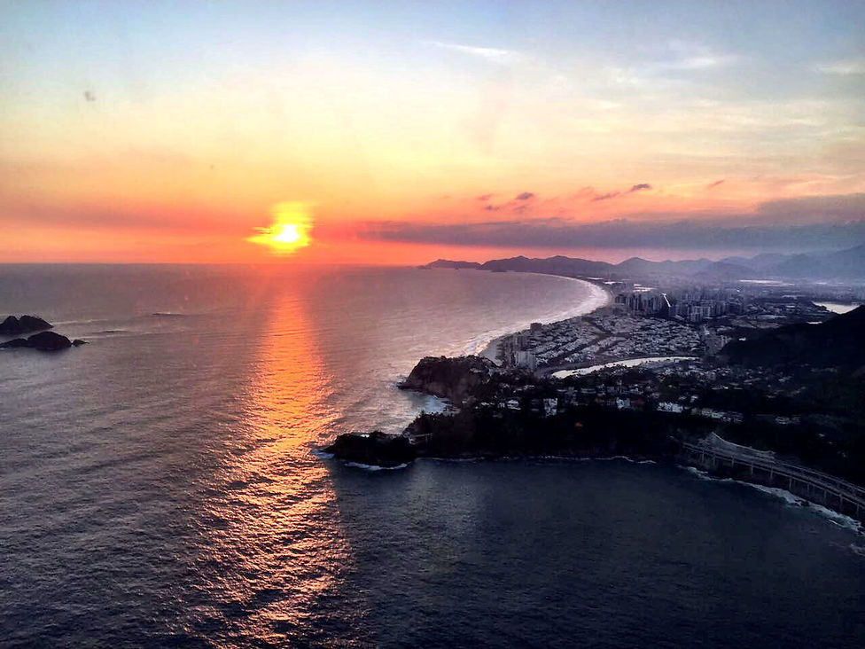 passeio de helicóptero rj no pôr do sol