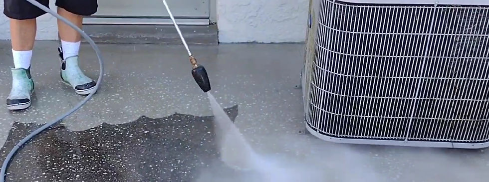 Concrete driveway cleaning with eco-friendly cleaning solutions