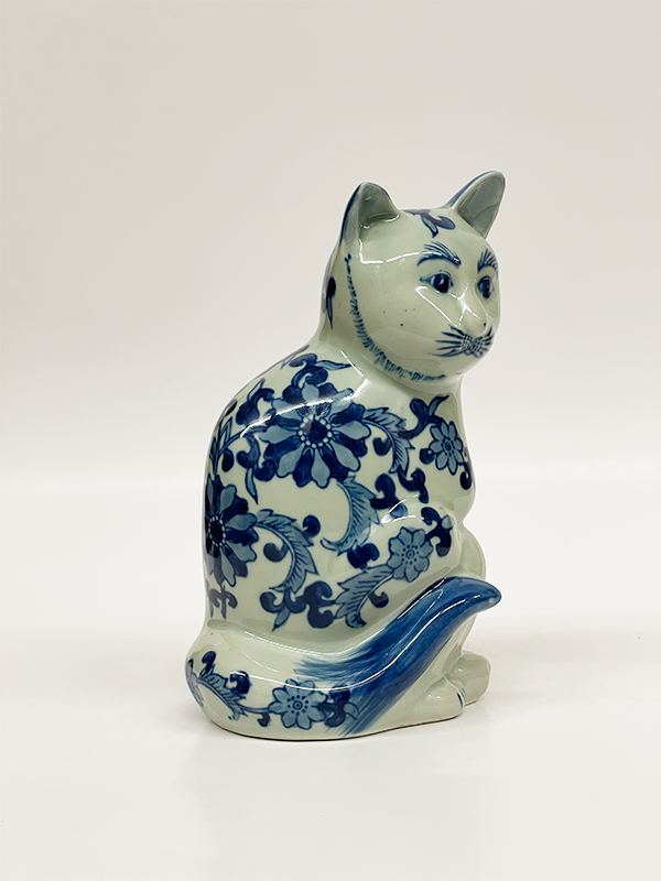 Thumbnail: Sweet Blue and White Porcelain Cat