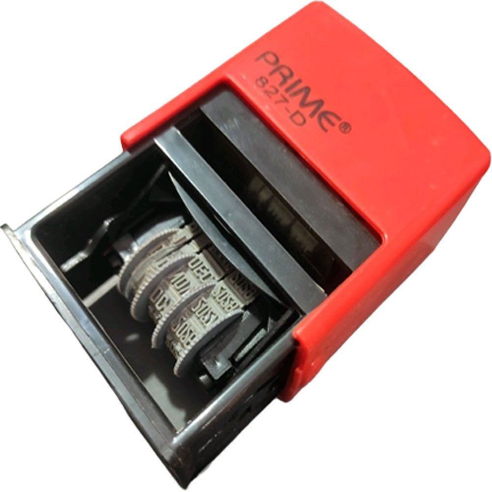 Dinojames Self Inking Bank Dater Stamp Adjustable Number Pack of - 1