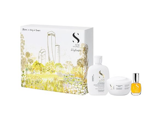 Alfaparf Milano Semi di Lino Diamond Illuminating Gift Set for Color Treated Hair