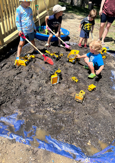 Early Spark Academy childcare and preschool mud day 2025