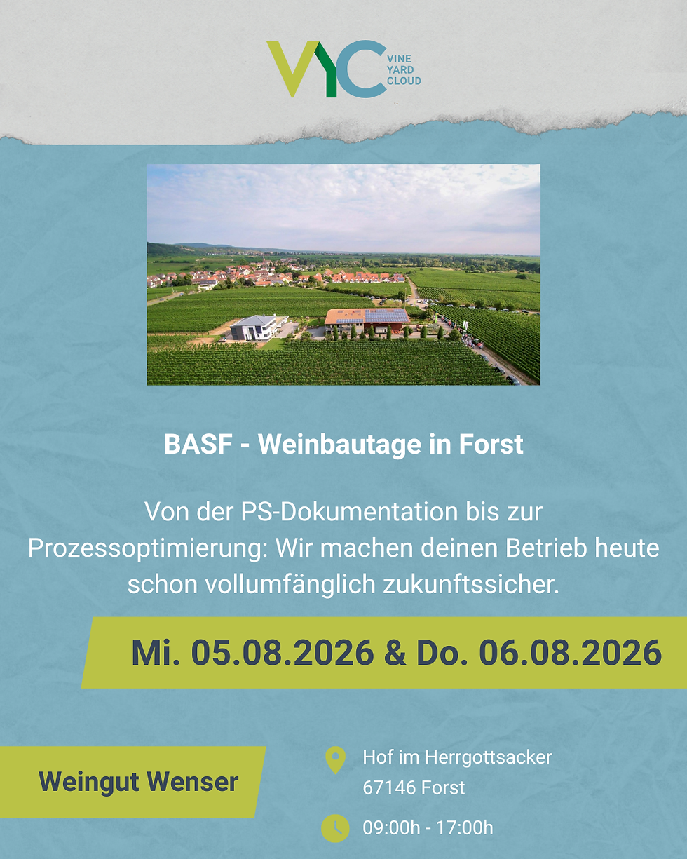 VYC - BASF Weinbautage 2026 in Forst