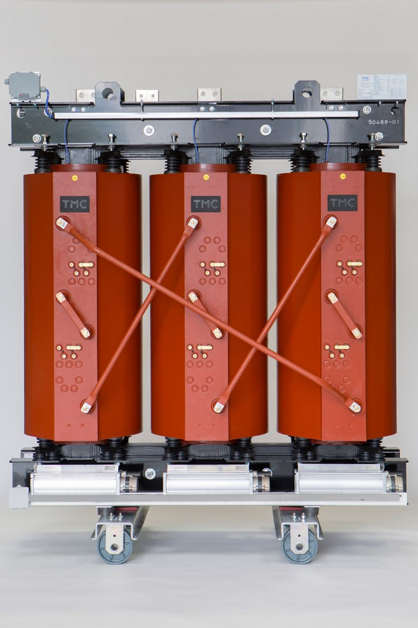 Transformador trifásico tipo seco para media tensión