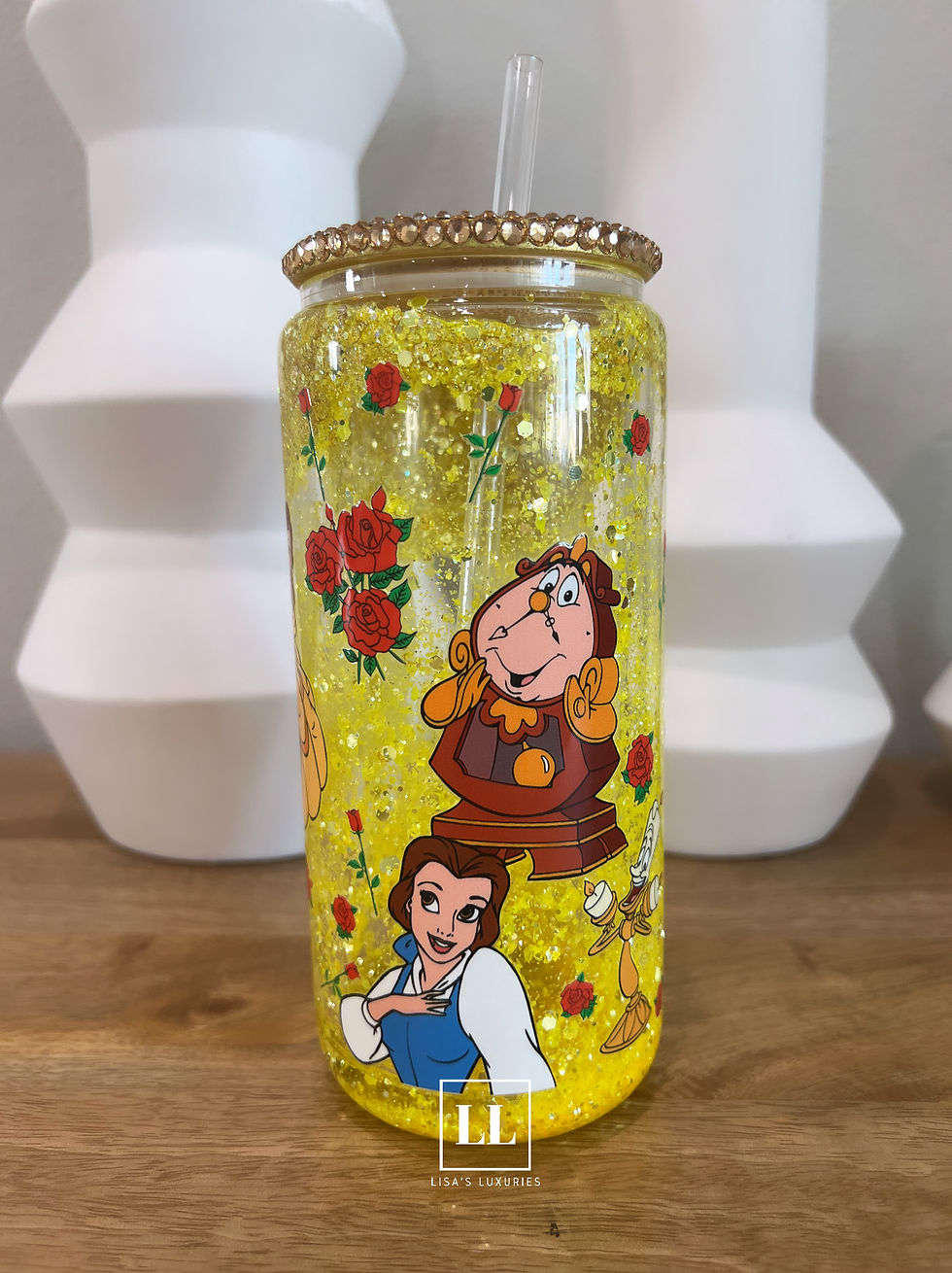 Thumbnail: Fairytale Glitter Filled Glass Libby Cup