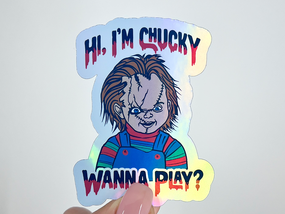 Thumbnail: Chucky and Tiffany Holographic Stickers