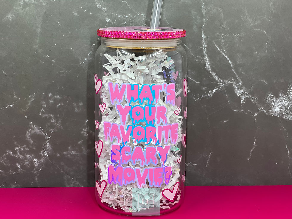 Thumbnail: Pink Ghost Film Glass Libby Can