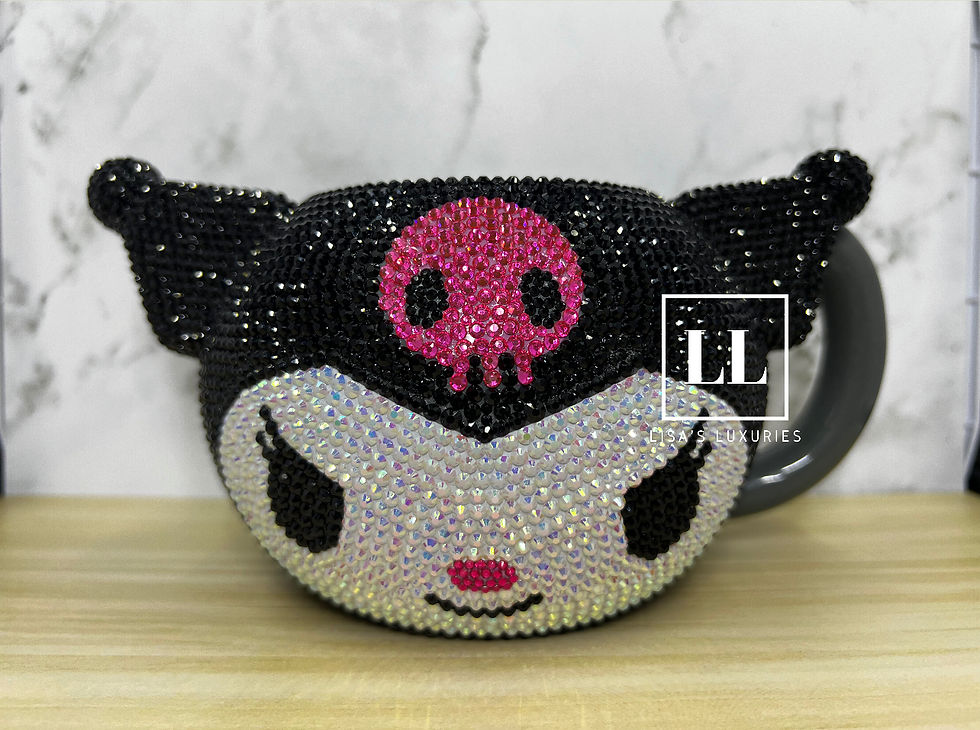 Thumbnail: Kuromi Hand Blinged Coffee Mug