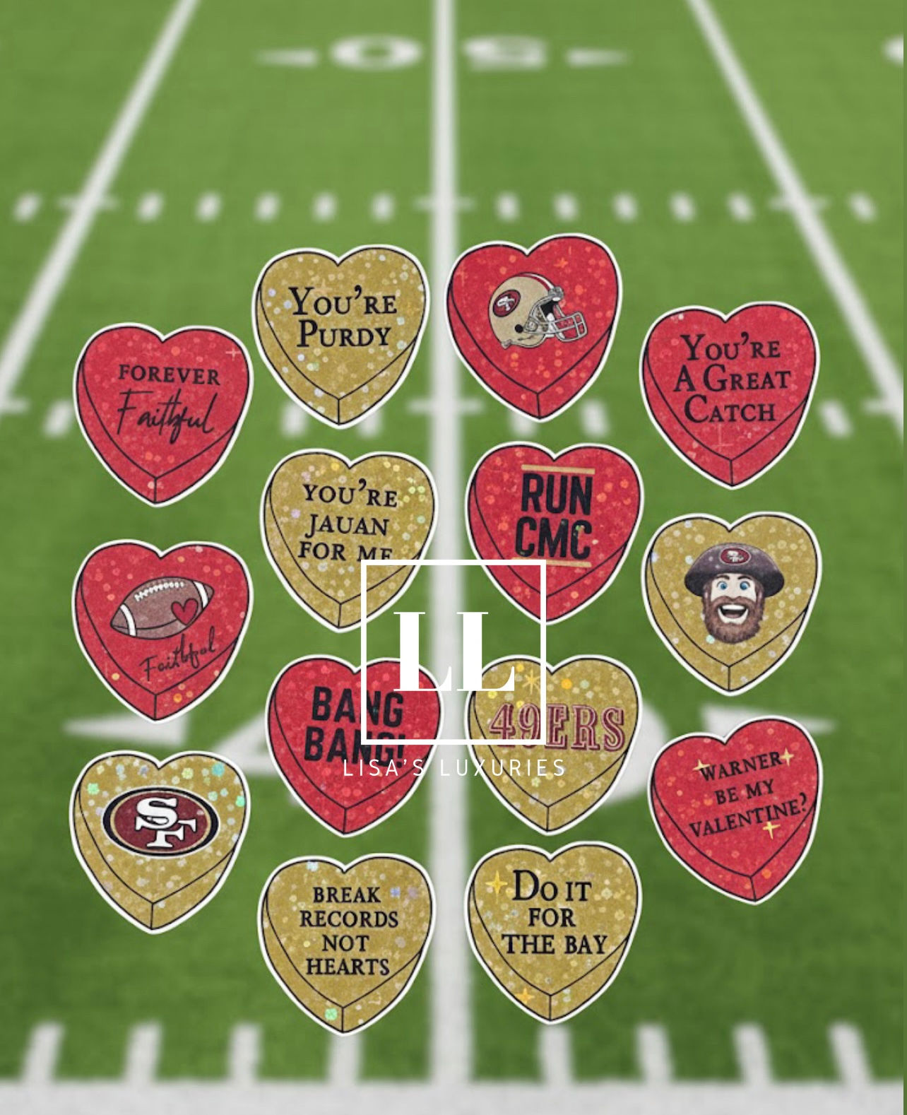 Football Valentine Conversation Hearts (Deluxe Edition)