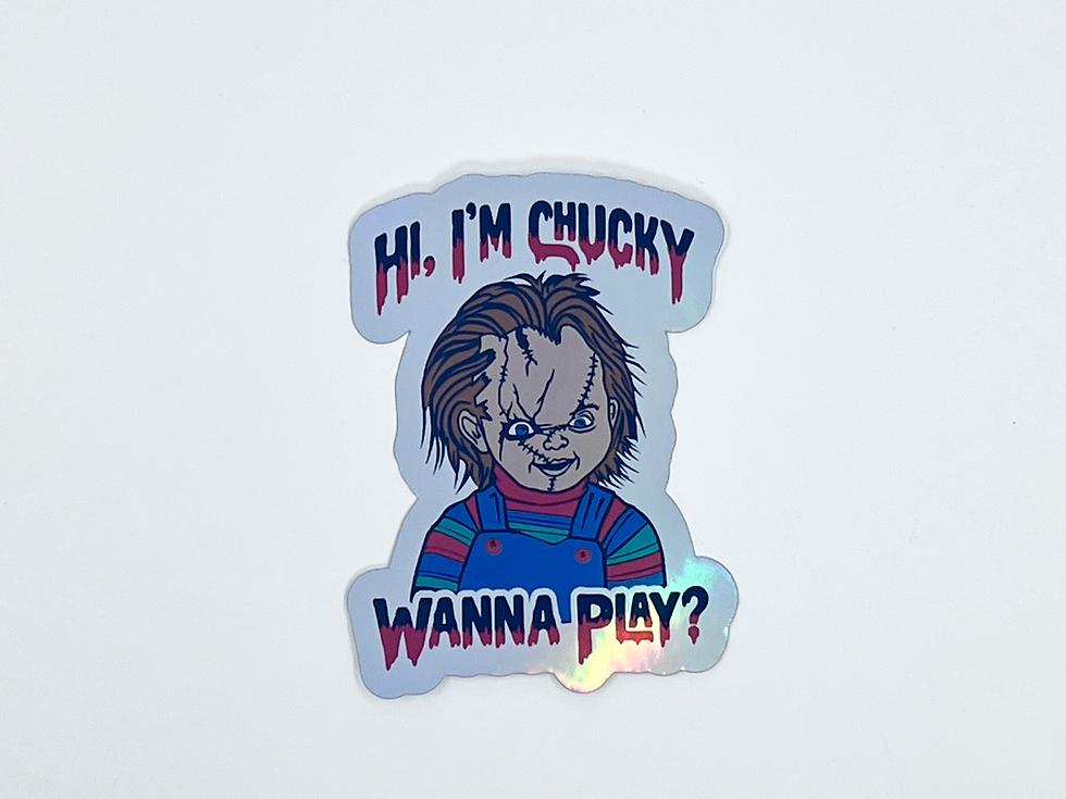 Thumbnail: Chucky and Tiffany Holographic Stickers