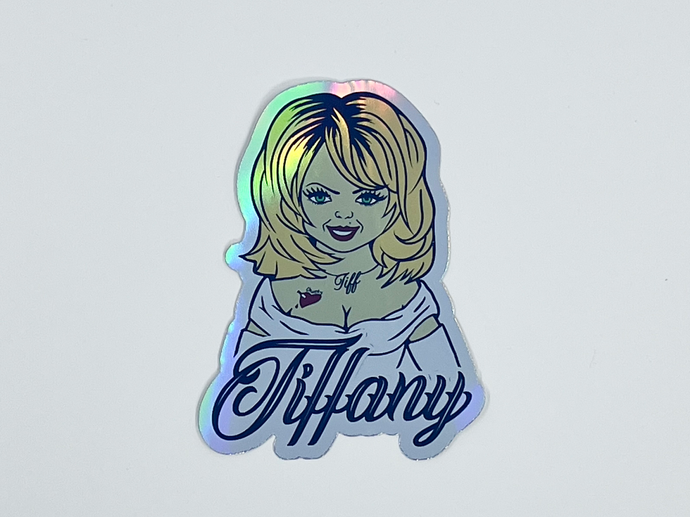 Thumbnail: Chucky and Tiffany Holographic Stickers