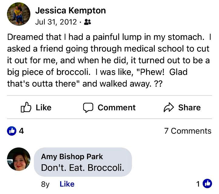 Facebook Flashbacks- Dreams