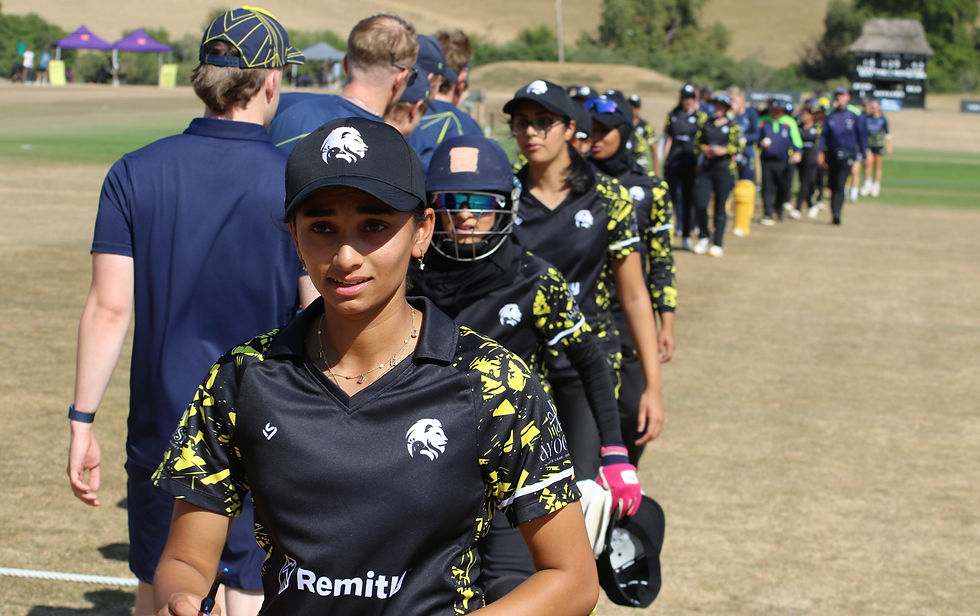 Handshakes all round after Hampshire's victory at Wormsley