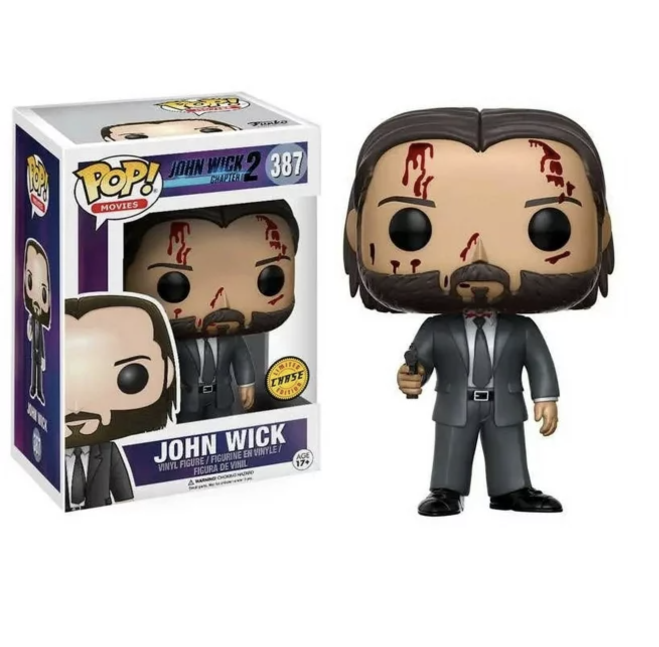 Funko Pop! Movies: John Wick Chapter 2 - Bloody Limited Chase Vinyl Figure