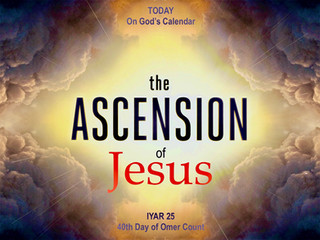 Today on God's Calendar: IYAR 25 - The Ascension of Jesus
