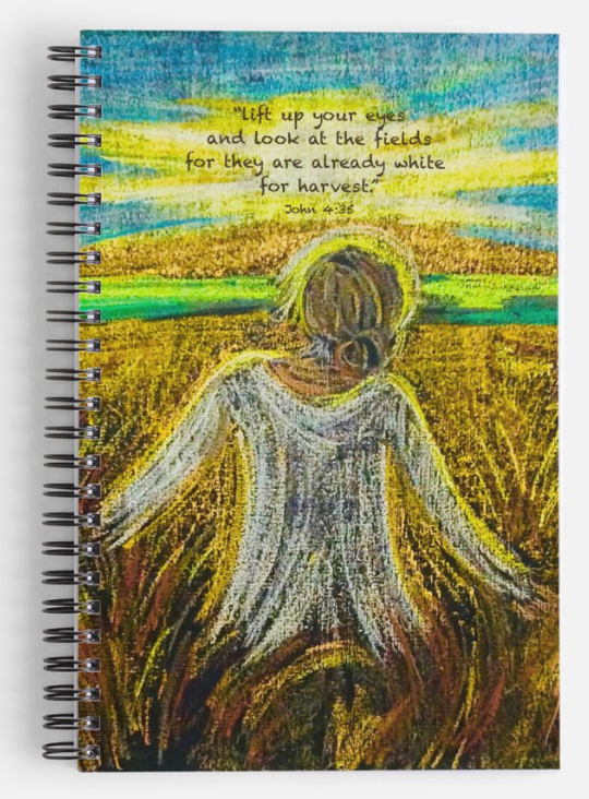 Thumbnail: BOGO 50% off NEW 🌾 John 4:35  Spiral-Bound Blank Journal