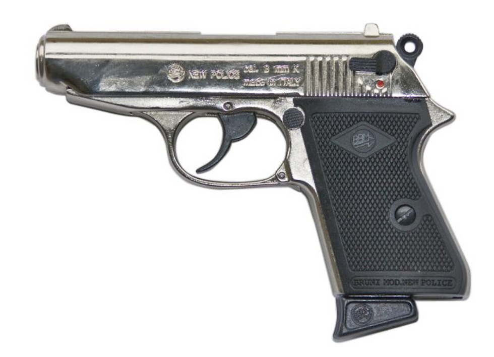 ALARM pistool Bruni New Police 8 mm nickel