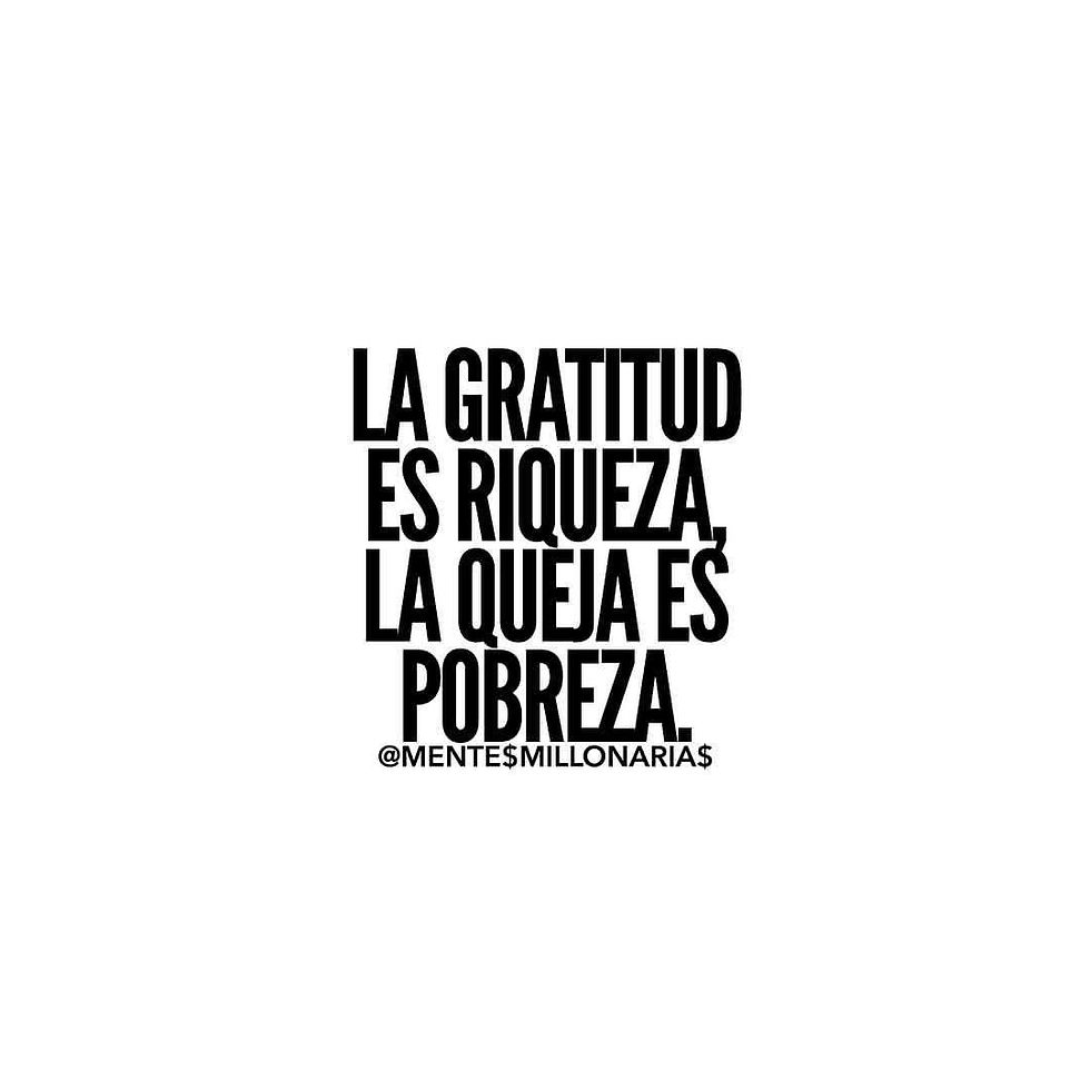 La gratitud es riqueza