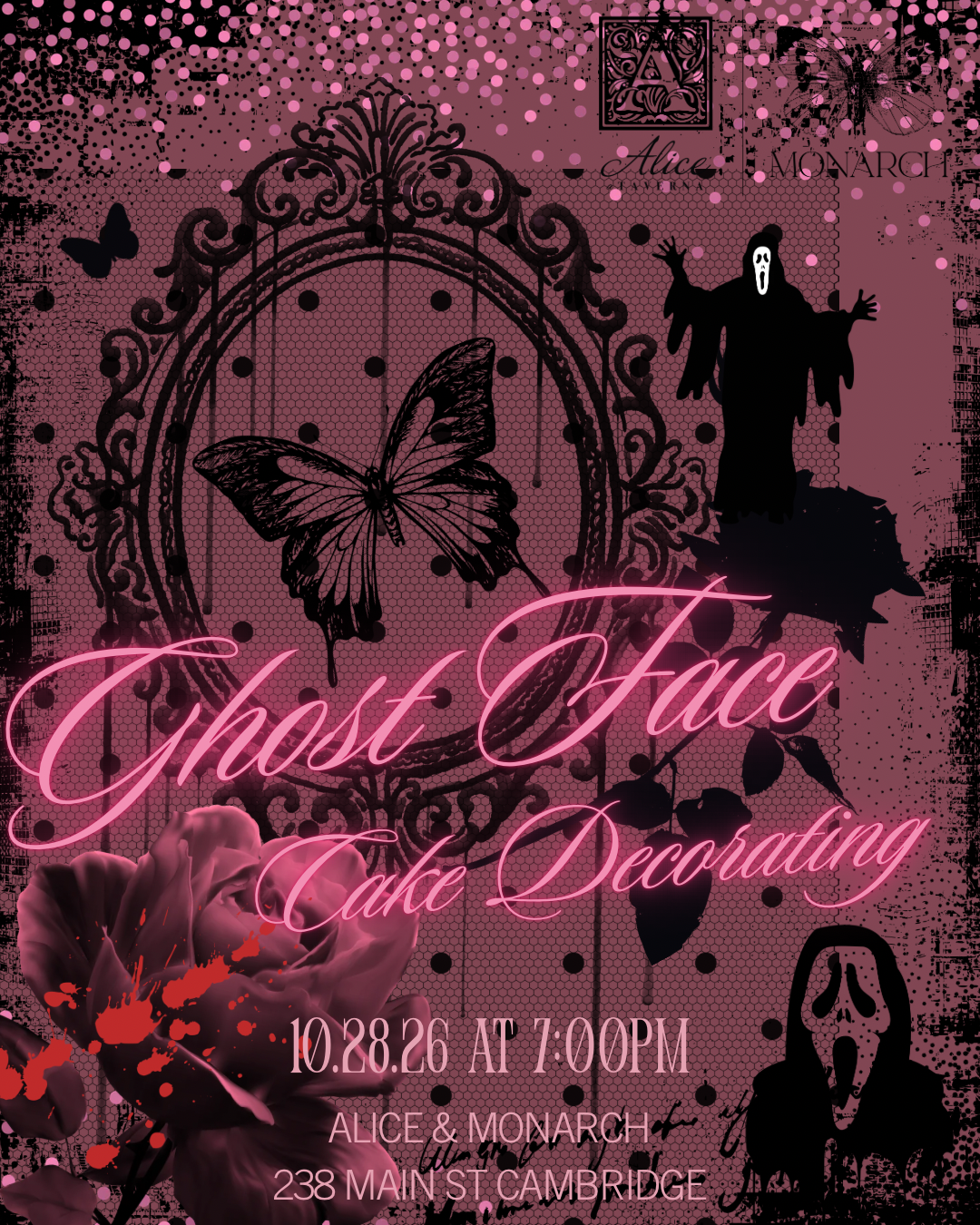 10.28.26 Ghost Face Cake Decorating