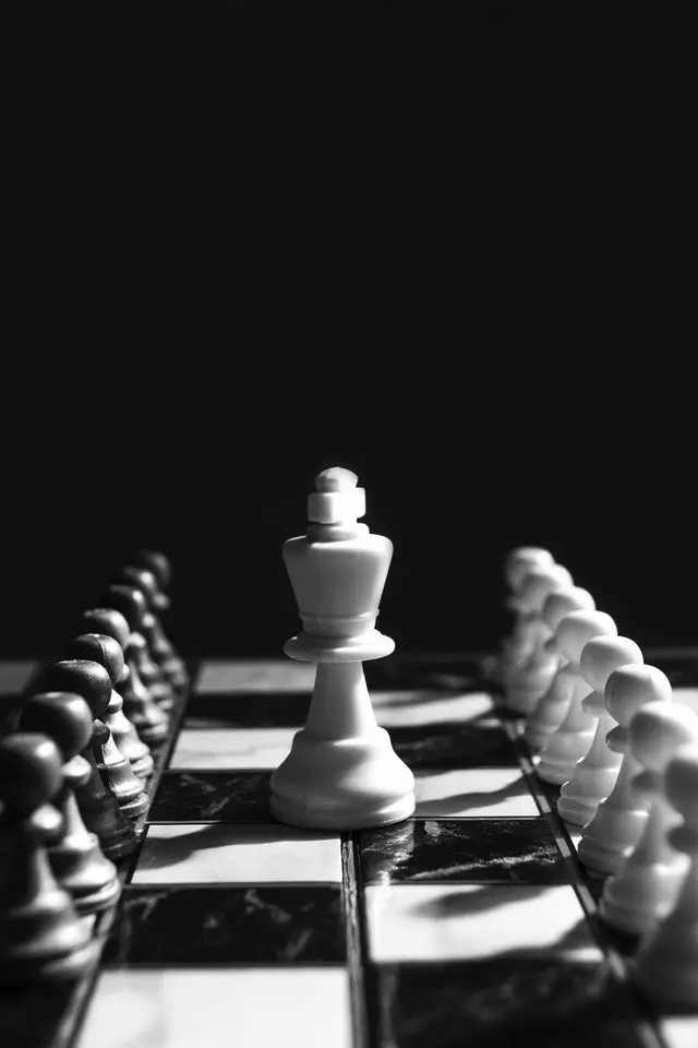Un tablero de ajedrez