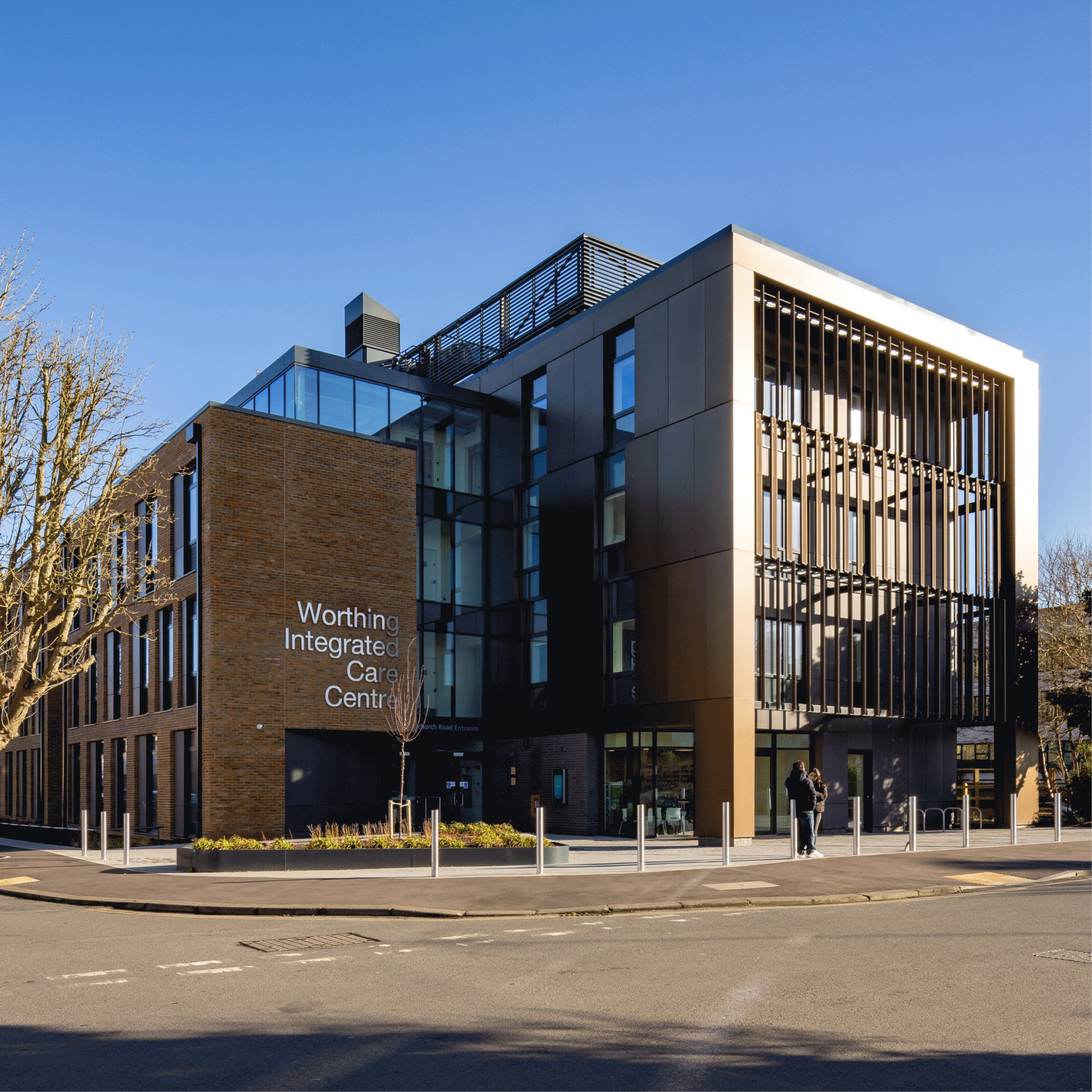 GIF showcasing Worthing Integrated Care Centre, the award-winning project.