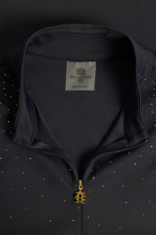 Thumbnail: Holland Cooper Studland Crystal Long Sleeve Base Layer (Black)