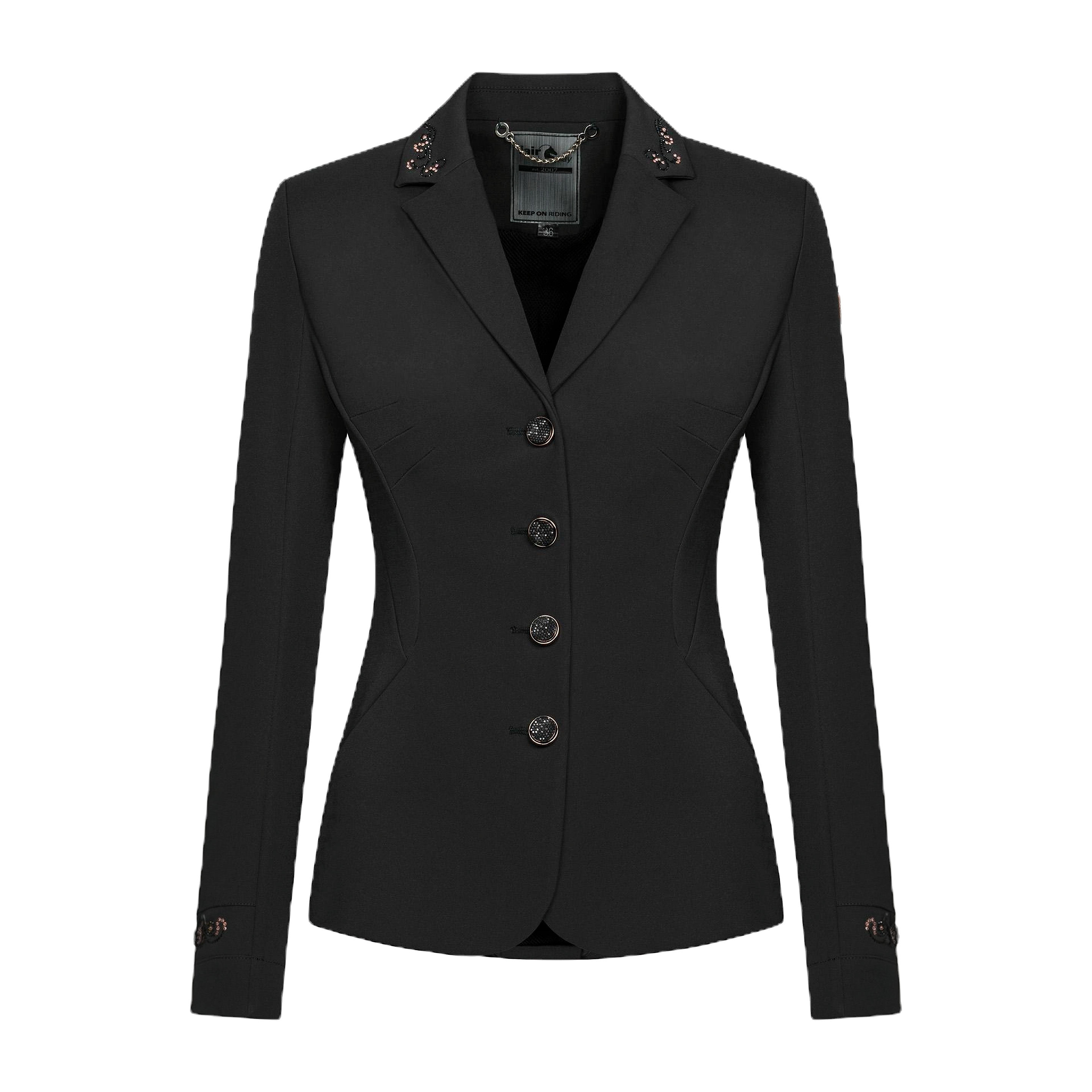 Fair Play Taylor Chic Show Jacket (Black Rose Gold)