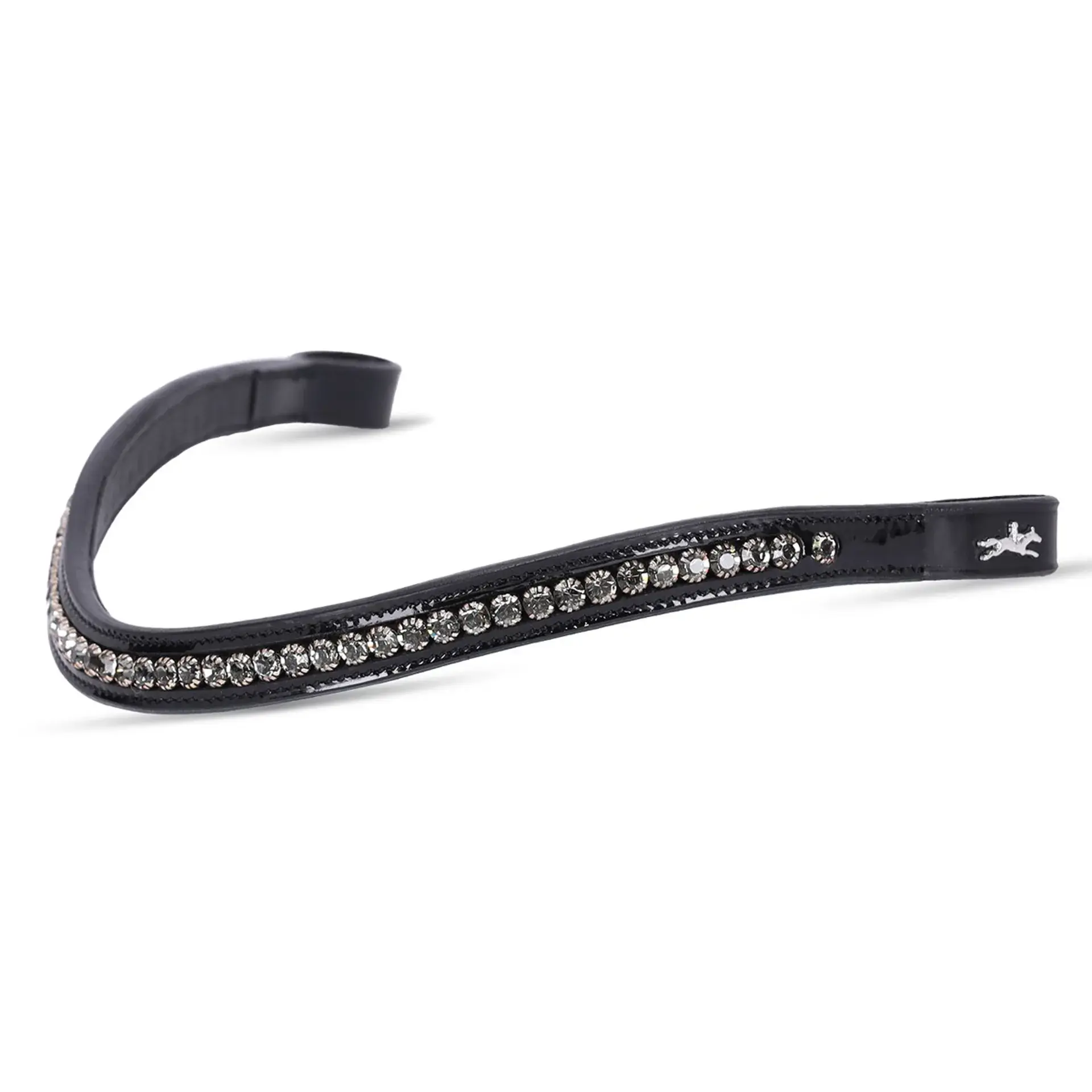 Schockemohle Glam Browband (Black/Patent/Silver)