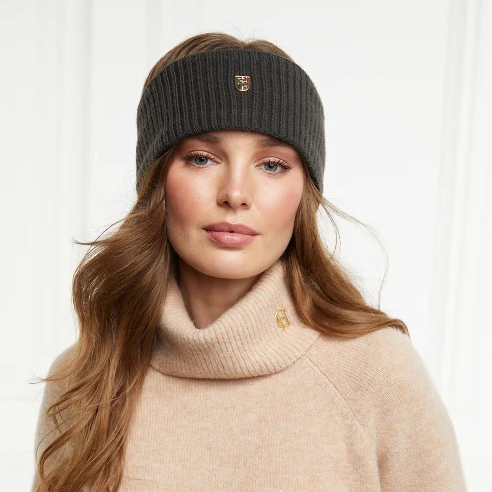 Holland Cooper Burghley Headband (Dark Olive)