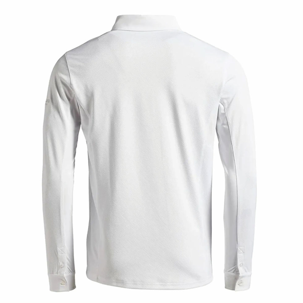 Thumbnail: Kingsland Classic Men's Long-Sleeved Show Shirt (White)