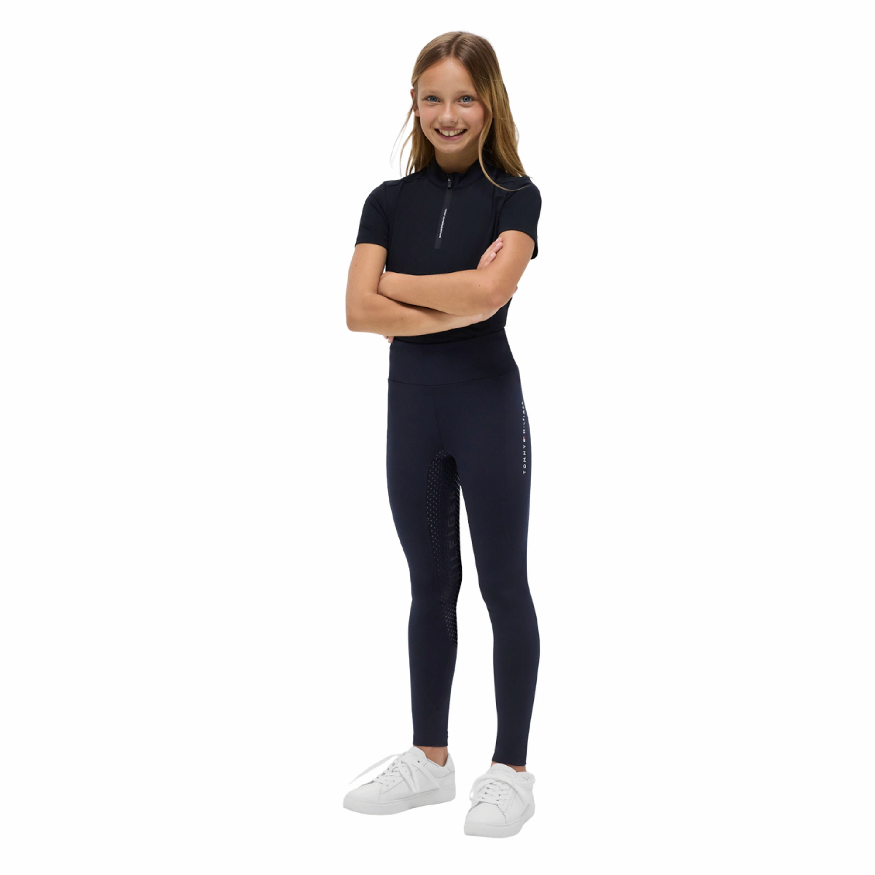 Tommy Hilfiger Devon Full Grip Riding Leggings Young Rider (Desert Sky)