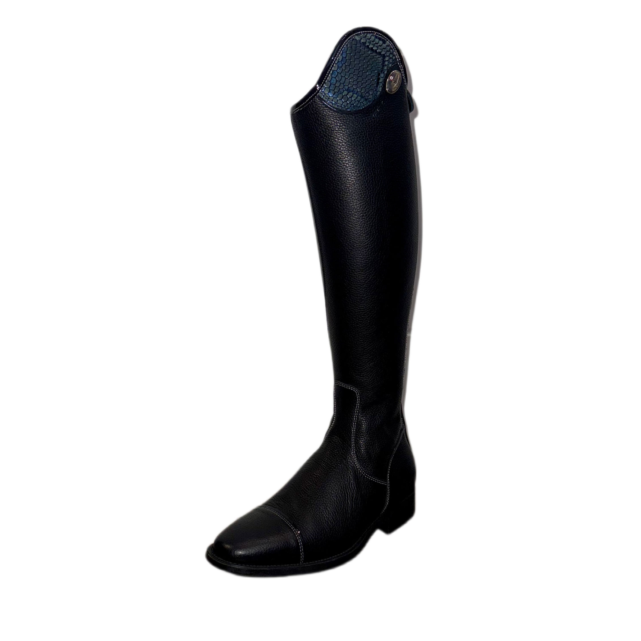 In Stock: DeNiro Salentino Riding Boot - No Laces (Black/Blue Regal)