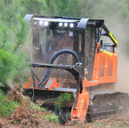 Forestry mulching in action