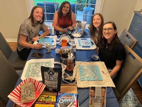 Painted Bible Bags + Outdoor Movie