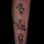 Assorted Fine Line Tattoos by Nyima Tamang